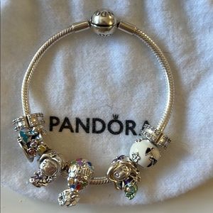 Disney pandora charm bracelet